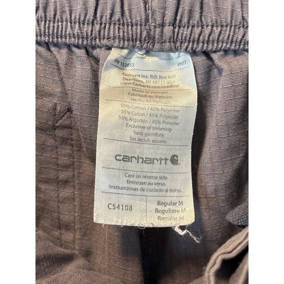 Carhartt Liberty Force Men Gray Scrub Pants Cargo Ripstop C54108 Regular M - Picture 5 of 5